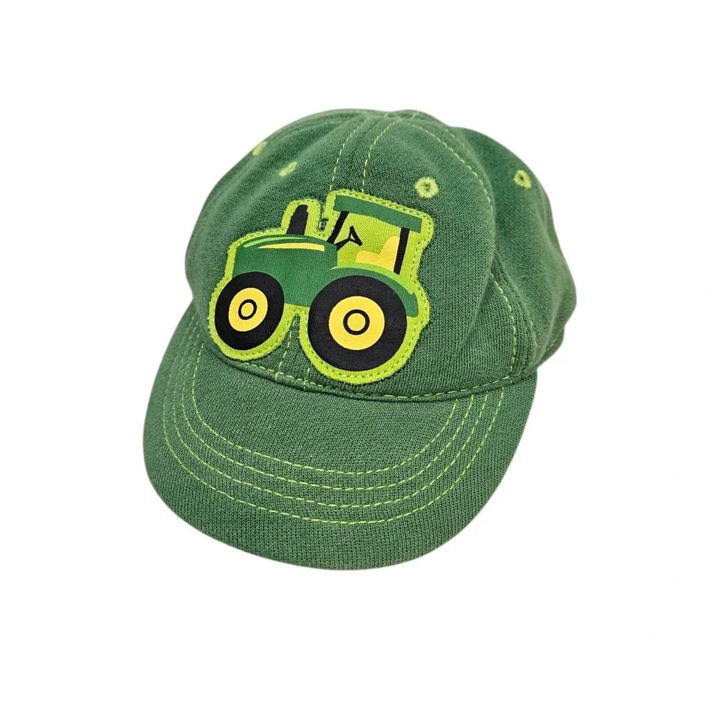 John Deere Kids Green Tractor Baseball Cap Infant Toddler Hat Cotton Blend